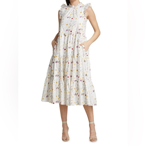 En Saison Multicolor Floral Midi Dress - Picture 1 of 3